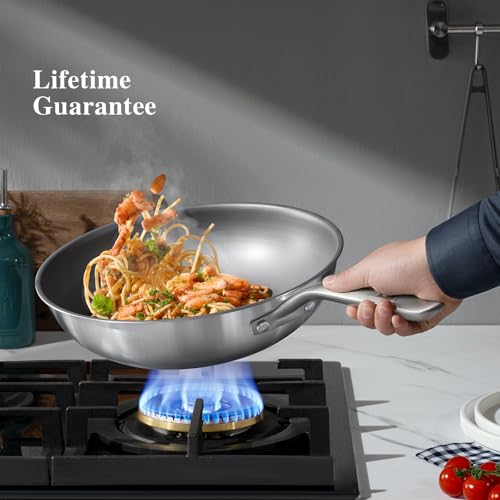 13 in Titanium Wok with Lid