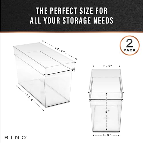 Plastic Storage Bins (2 Count)