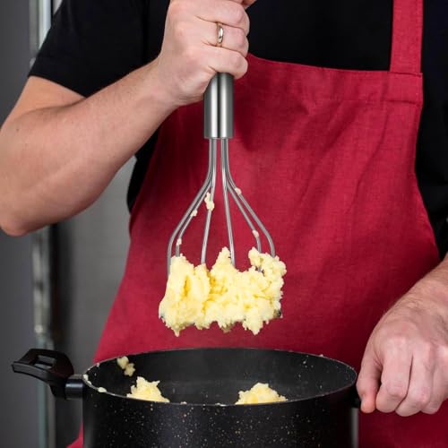 Stainless Steel Ground Beef Smasher Potato Masher Meat Chopper