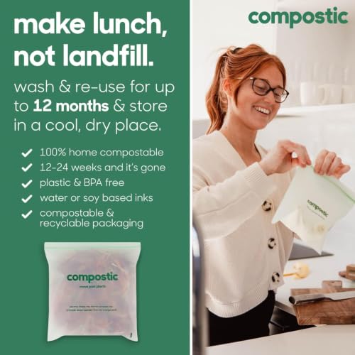 Compostable Freezer Bags (100 Count)