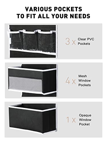 2-in-1 Over The Door Organizer for Nursery Closet Bathroom Dorm