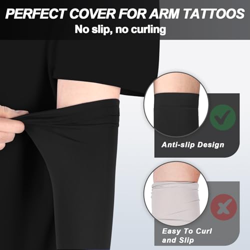 UV Sun Protection Arm Sleeves for Men Women