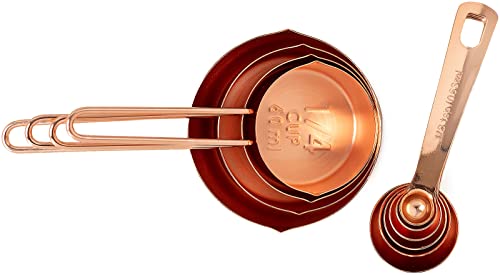 Rose Gold Measuring Cups & Measuring Spoons 10
