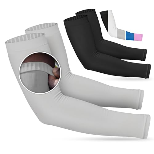 Non Slip Cooling Arm Sleeves for Men & Women