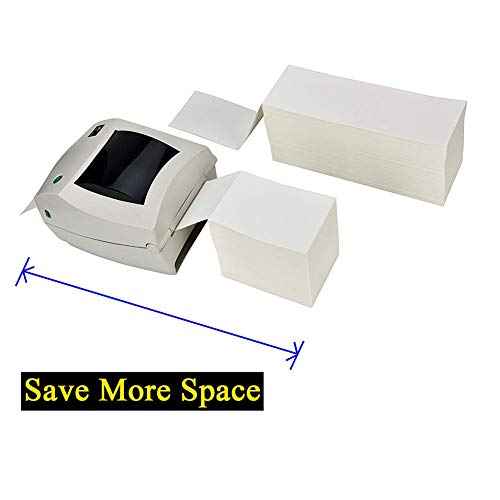Fanfold 4 x 6 Direct Thermal Shipping Labels with Perforations