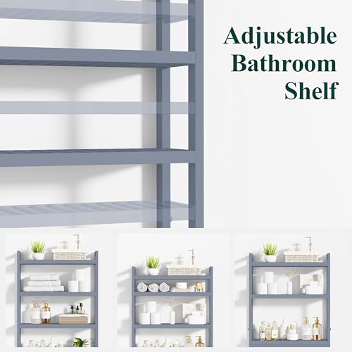 Bamboo Over The Toilet Storage Cabinet