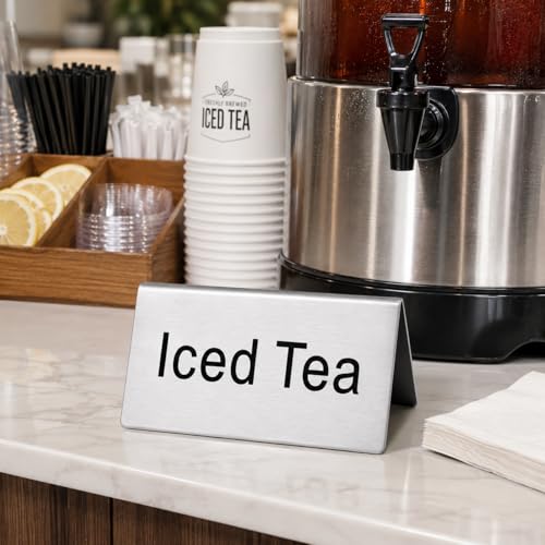 Stainless Steel Table Tent Sign (6 Count)