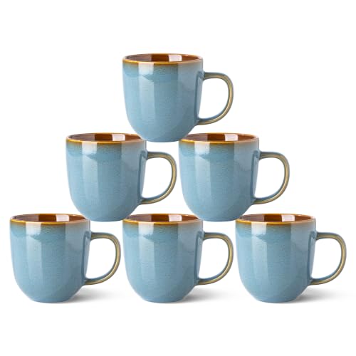 Ceramic Coffee Mugs Set of 6 (6 Count)