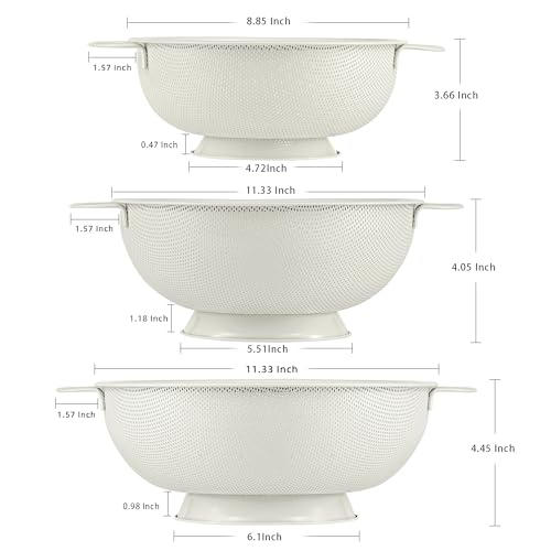 Stainless Steel Colander 3 Piece
