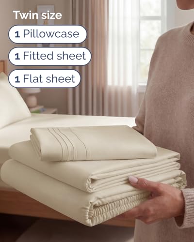 Twin Size 3 Piece Sheet Set (3 Count)