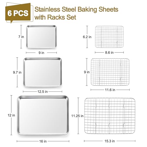 Baking Sheet with Rack (6 Count)
