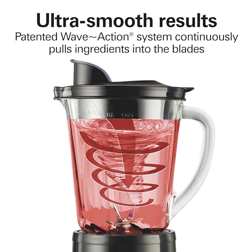 Wave Crusher Blender for Smoothies With 40 Oz Glass Jar
