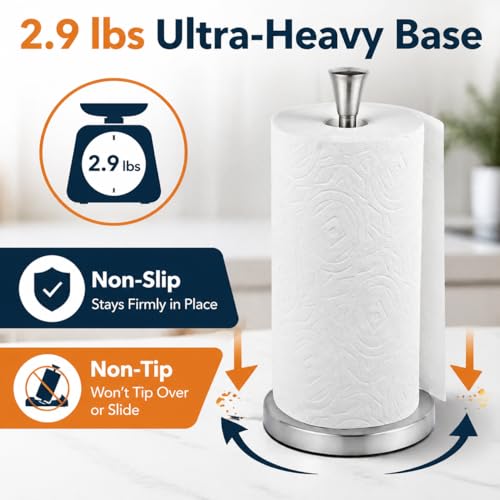Paper Towel Holder Countertop with Suction Cups