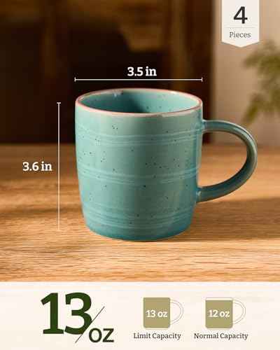Coffee Mugs Set of 4 (4 Count)