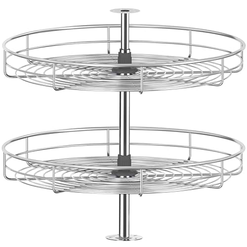 28" Chrome Corner Cabinet Lazy Susan