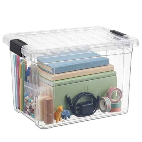 Deep Storage Organizer Bin with Lid X