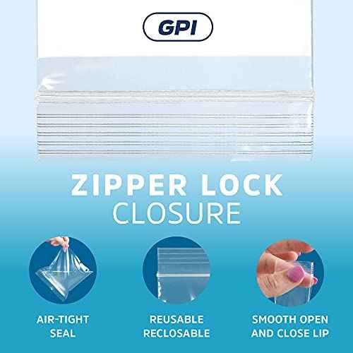 100 Count 4" x 8" Zip Bags