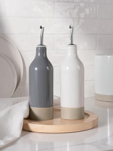16oz Ceramic Oil Dispenser Bottle (2 Count)