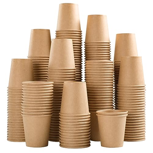 1200 Pack 3 oz Kraft Paper Cups (1200 Count)