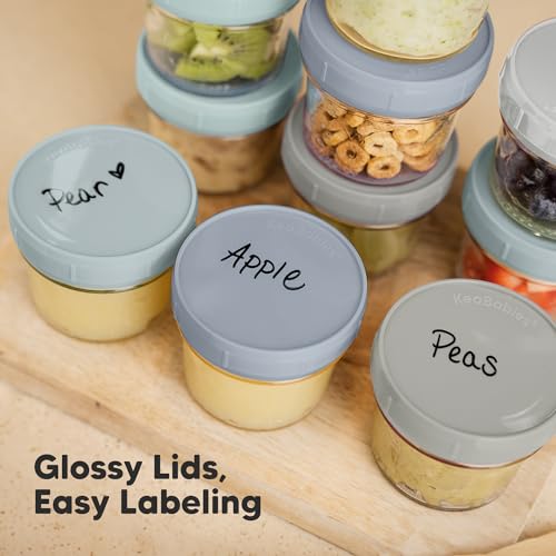 6pk 4oz Glass Baby Food Containers with Lids (6 Count)