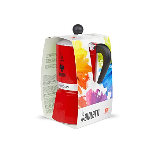 Rainbow Moka Pot in Red (3 Count)