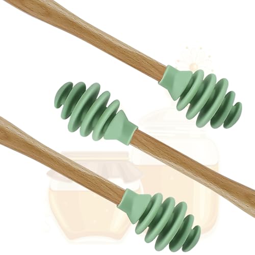 3 Pack Silicone Honey Dipper Sticks