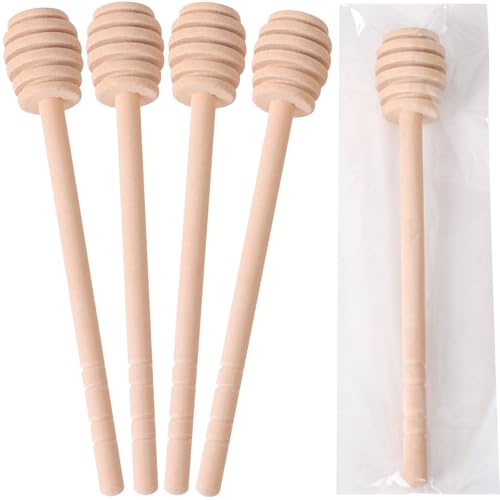 22 PCS Wooden Honey Sticks Dipper 6 Inch