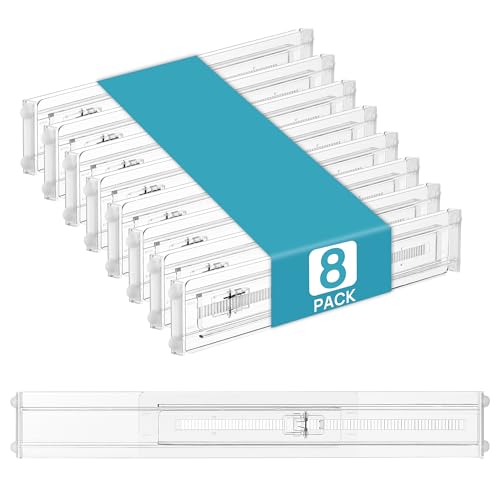 8 Pack Shallow Drawer Dividers (8 Count)