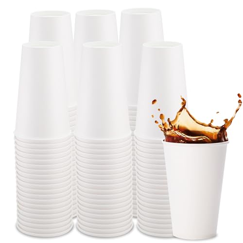 Coffee Cups 20 oz [100 Pack] Disposable Paper Cups for Hot or Iced Coffee Cup (100 Count)