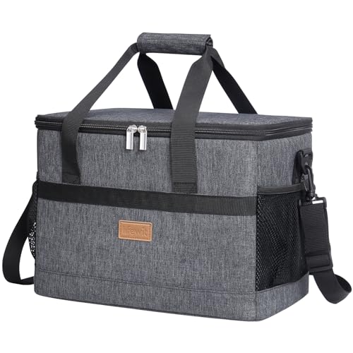 Cooler Bag 30 Cans Collapsible and Insulated Large Lunch Bag Leakproof Soft Cooler Portable for Camping (30 Count)