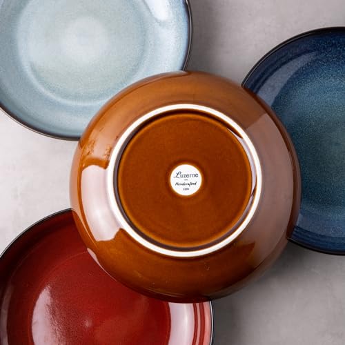 9.0" Ceramic Pasta Bowls Set of 4 (4 Count)