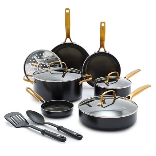 Gold 12 Piece Cookware Set