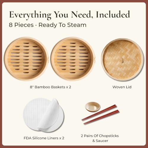 Bamboo Steamer Basket 8