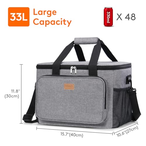 Medium Lunch Bag Insulated Lunch Box Soft Cooler Cooling Tote for Adult Men Women