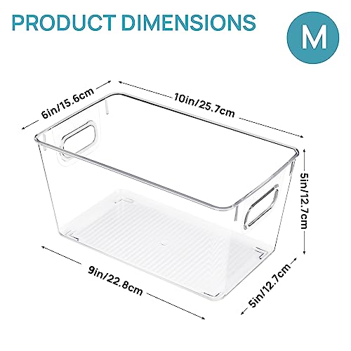 2 Pack Clear Storage Bins (2 Count)