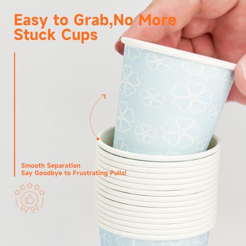 100 Pack 3 oz Bathroom Paper Cups for Mouthwash (100 Count)