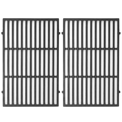 19.5" Grill Parts for Weber Genesis Grill Grates for Weber Genesis 300 Series Genesis E310 E320 E330 S310 S320 S330 EP310 Cast Iron Cooking Grates Replacement for Weber Parts 7524 7528 (2 Count)