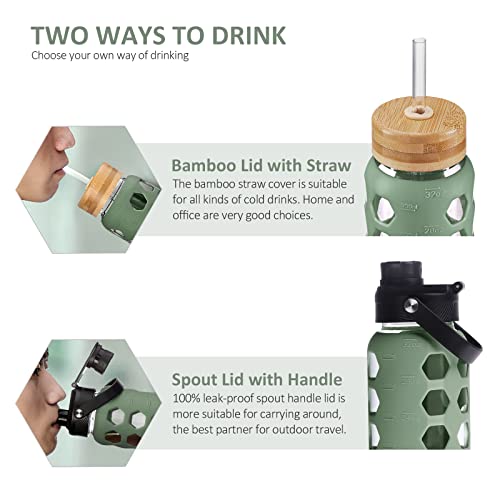 Glass Water Bottle