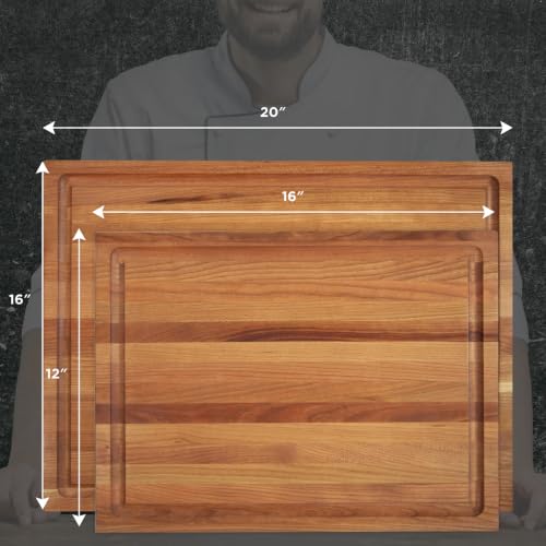16" Classic Cherry Reversible Cutting Board with Juice Groove