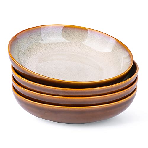 9.0" Ceramic Pasta Bowls Set of 4 (4 Count)