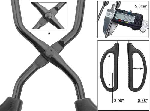 10" Stainless Steel Scissor Tongs with Comfort