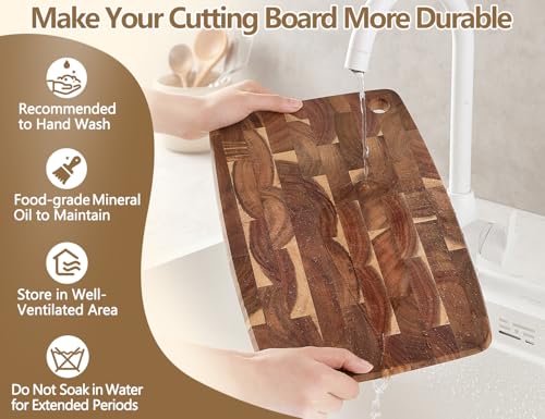 Small Acacia Wood End