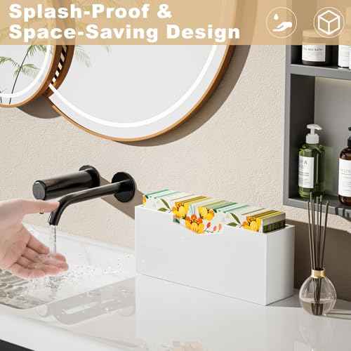 White Acrylic Guest Towel & Napkin Holder (2 Count)