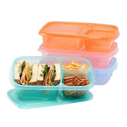 Reusable, BPA-Free, Microwave, Dishwasher & Freezer-Safe, Custom-Fit Lids, Lightweight (Pastels) (4 Count)