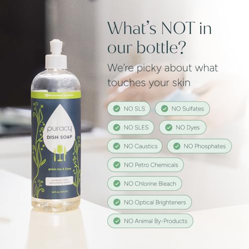 Dish Soap Green Tea & Lime (48 Fl Oz)