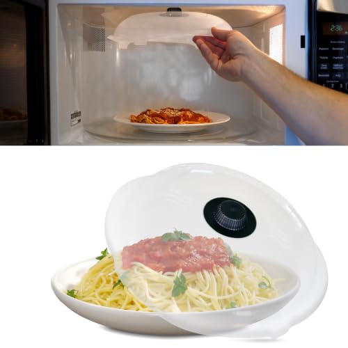 Tall Magnetic Microwave Splatter Cover for Food