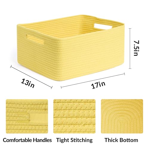 Large Storage Baskets for Shelves (2 Count)