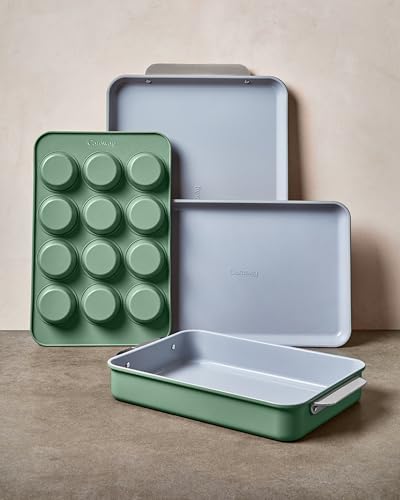 Non Stick Rectangle Baking Pan Set (3 Count)