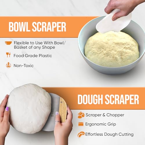 Complete Banneton Bread Proofing Basket Set (2 Count)