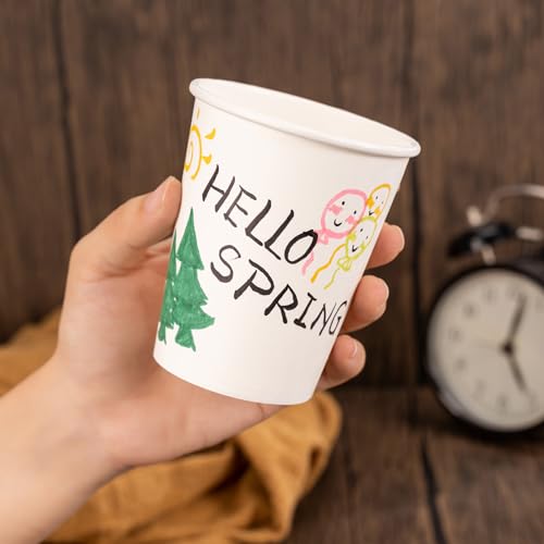 500 Pack 8 oz Disposable Paper Coffee Cups (500 Count)